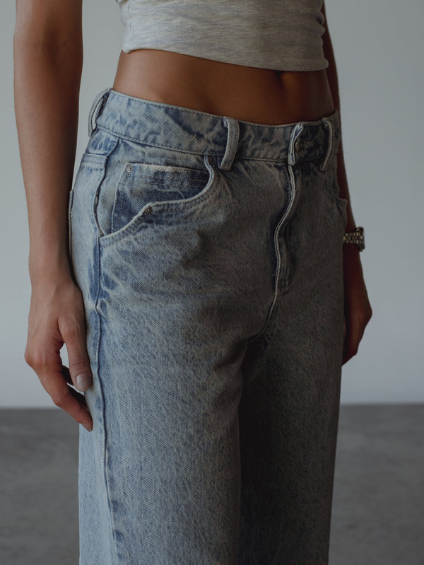 OPEN FLARE JEAN - 80'S LIGHT BLUE