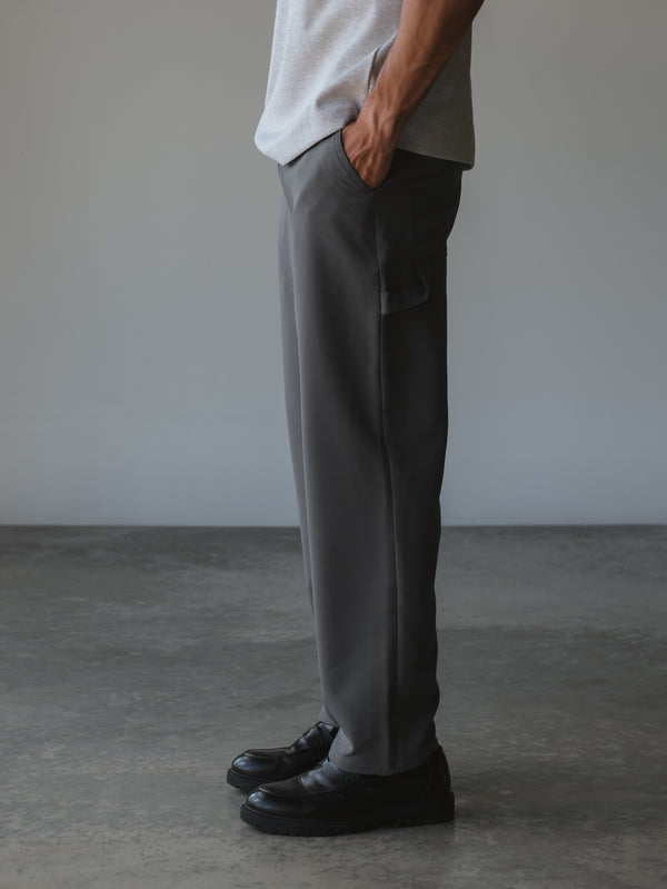 MEN TIMELESS STRAIGHT PANTS - GRAY