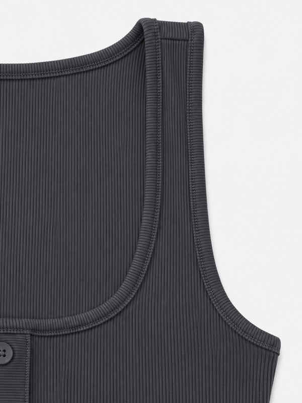 HALF BUTTON BODY - DARK GRAY