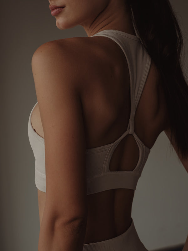 HIGH LEVEL SEAMLESS TOP - NATURAL