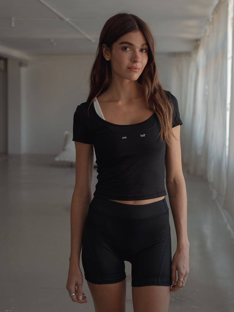 HIGH TECH COVER TOP - BLACK