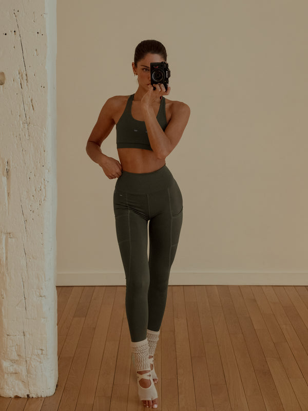 HIKING LEGGINGS - PESTO