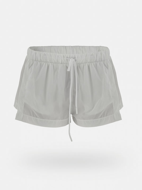 INVISIBLE SHEER SHORTS - WHITE