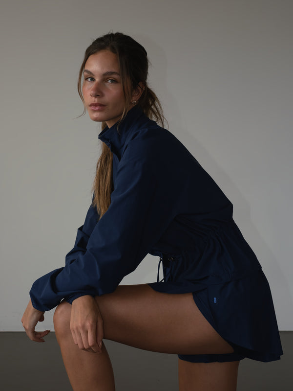 LIGHT WINDBREAKER - NAVY BLUE