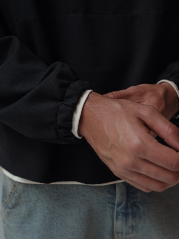 CUT CLEAN HOODIE - BLACK