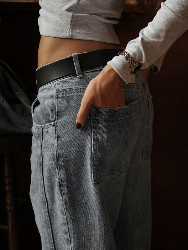 LOOSE CORD JEAN - DIRTY WASH CLEAR BLUE