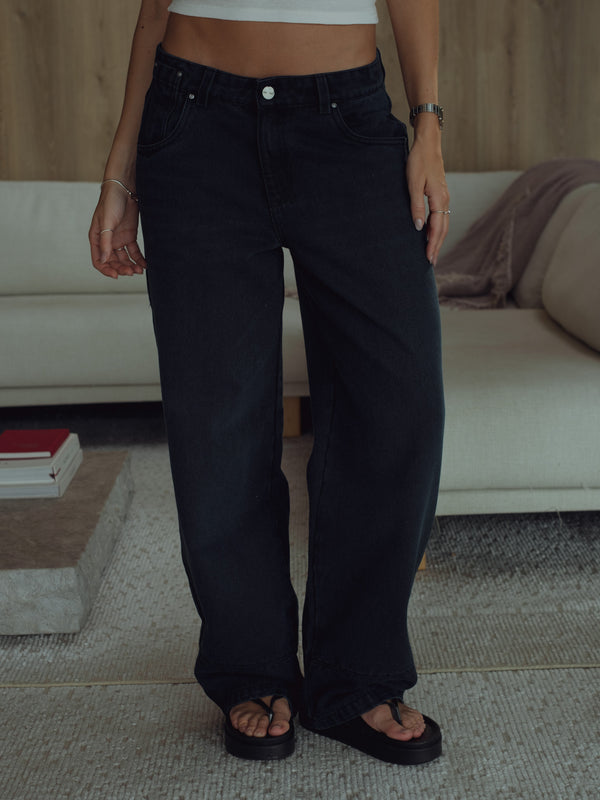 LOW RENEW JEAN - DARK BLUE GRAY