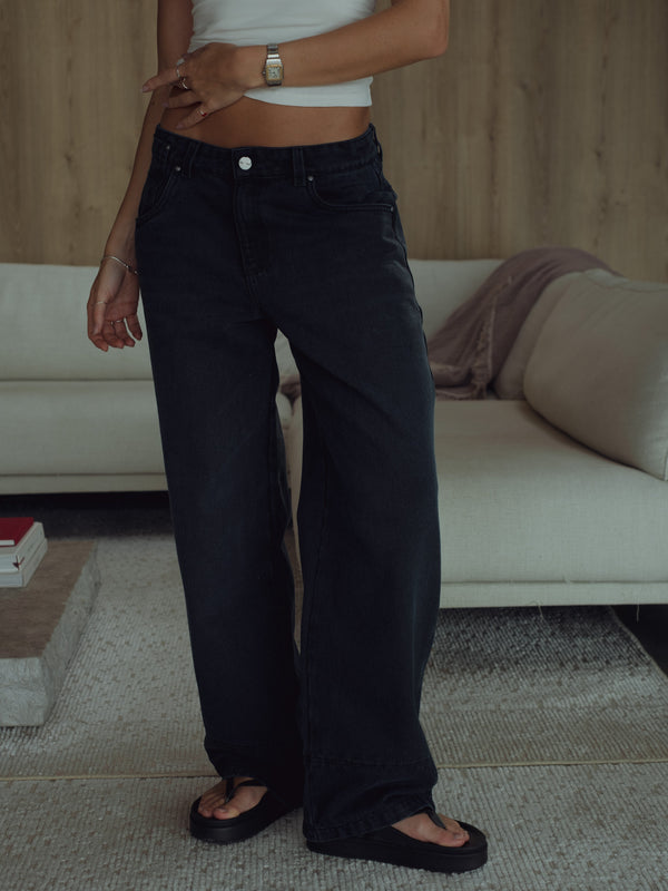 LOW RENEW JEAN - DARK BLUE GRAY