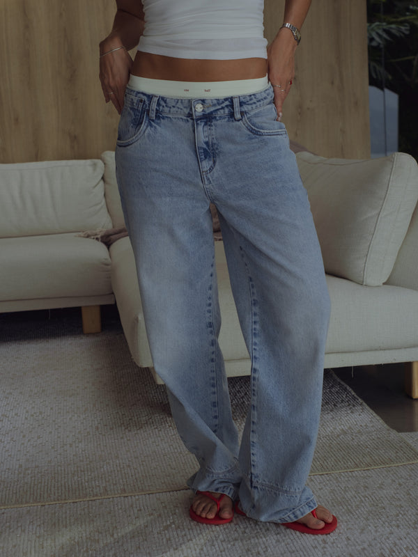 LOW RENEW JEAN - OLD LIGHT BLUE