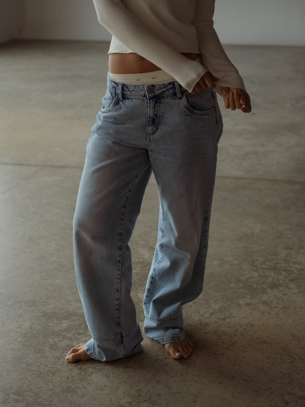 LOW RENEW JEAN - OLD LIGHT BLUE