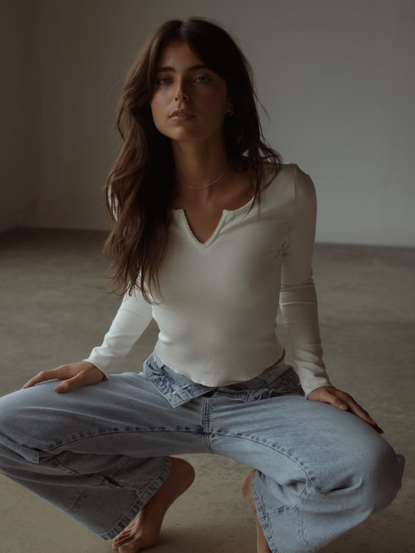 LOW RENEW JEAN - OLD LIGHT BLUE