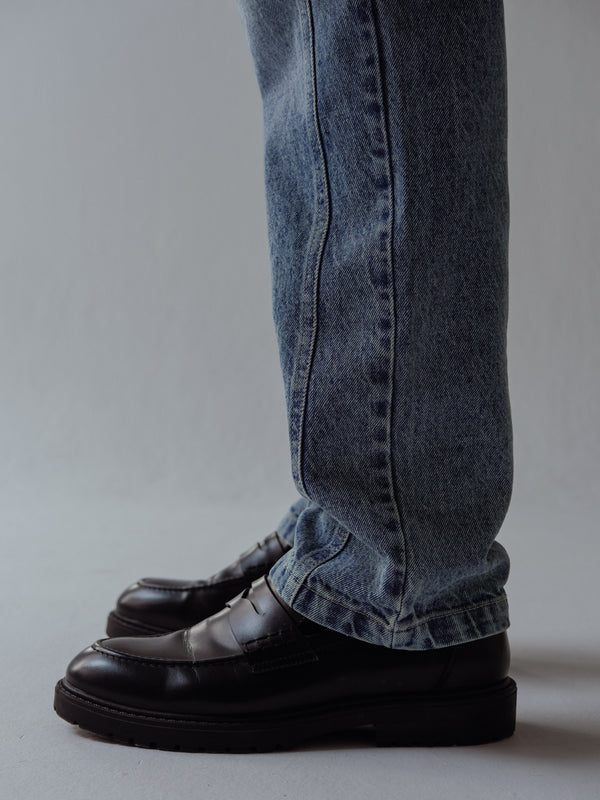 MEN TAPERED JEAN - SOFT CLASSIC BLUE