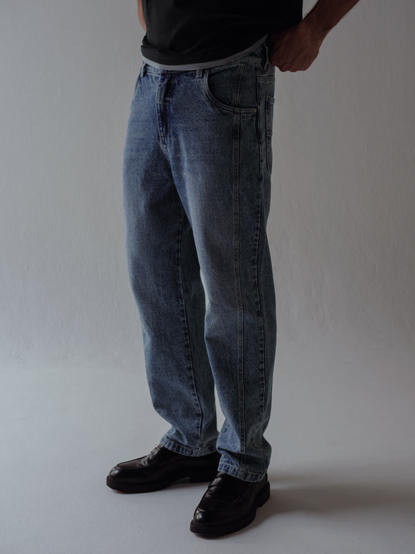 MEN TAPERED JEAN - SOFT CLASSIC BLUE