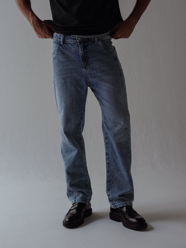 MEN TAPERED JEAN - SOFT CLASSIC BLUE