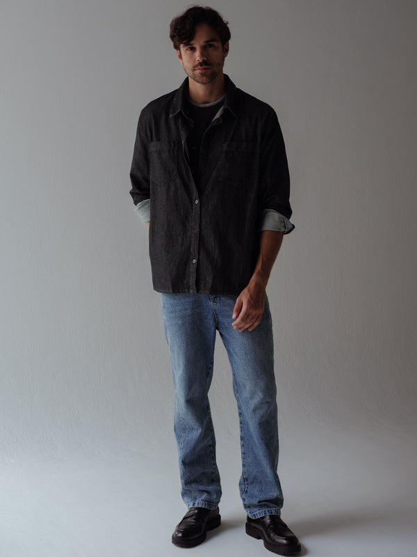 MEN TAPERED JEAN - SOFT CLASSIC BLUE