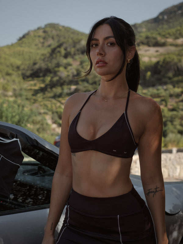 MINIMAL MICRO TOP - BROWN