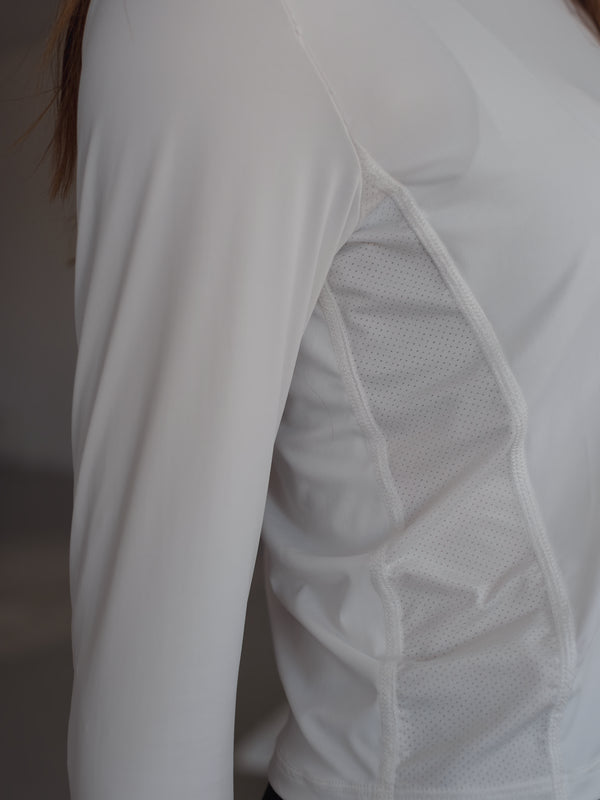 MOTION LONG SLEEVE T-SHIRT - CREAMY