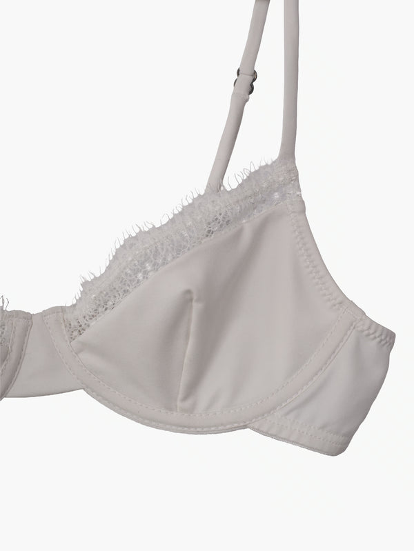 NICOLE BALCONETTE BRA - WHITE AURA