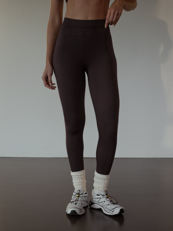 NICOLE BOOTY UP LEGGINGS - BROWN