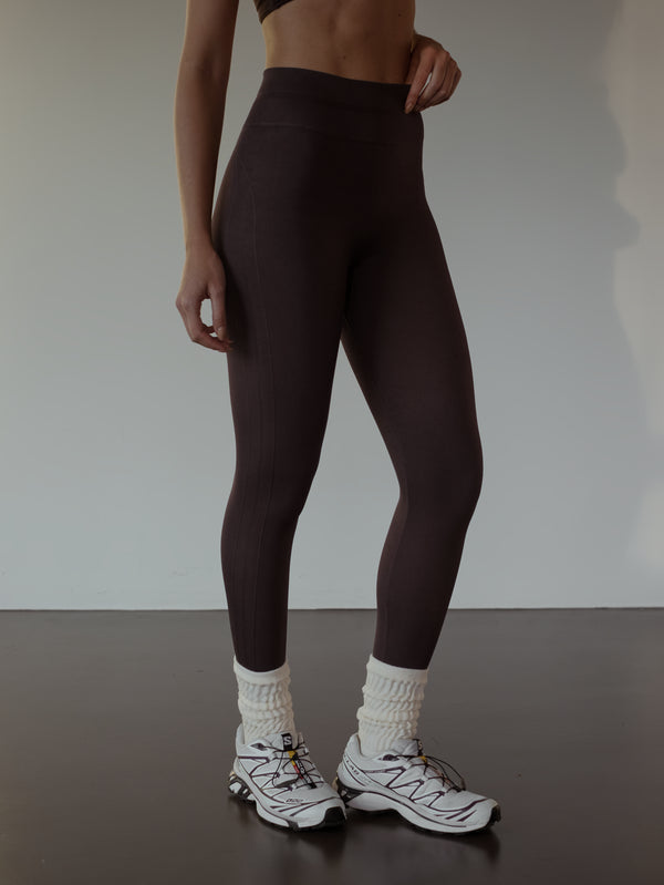 NICOLE BOOTY UP LEGGINGS - BROWN