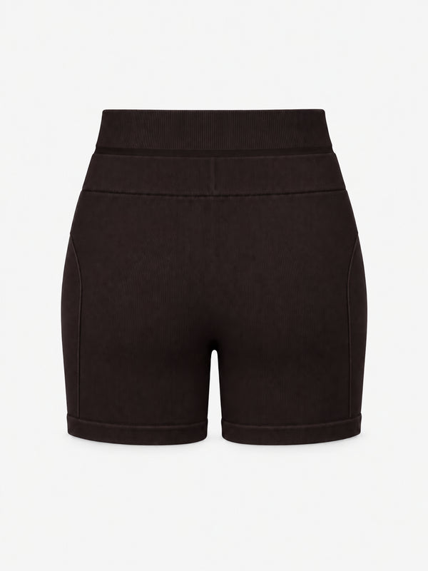 NICOLE BOOTY UP SHORTS - BROWN