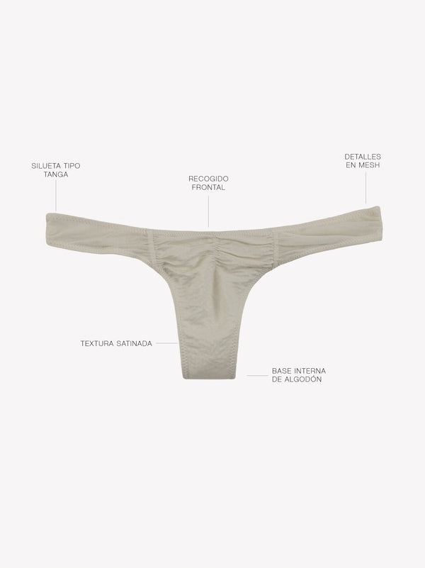 NICOLE THONG - MESH WHITE AURA