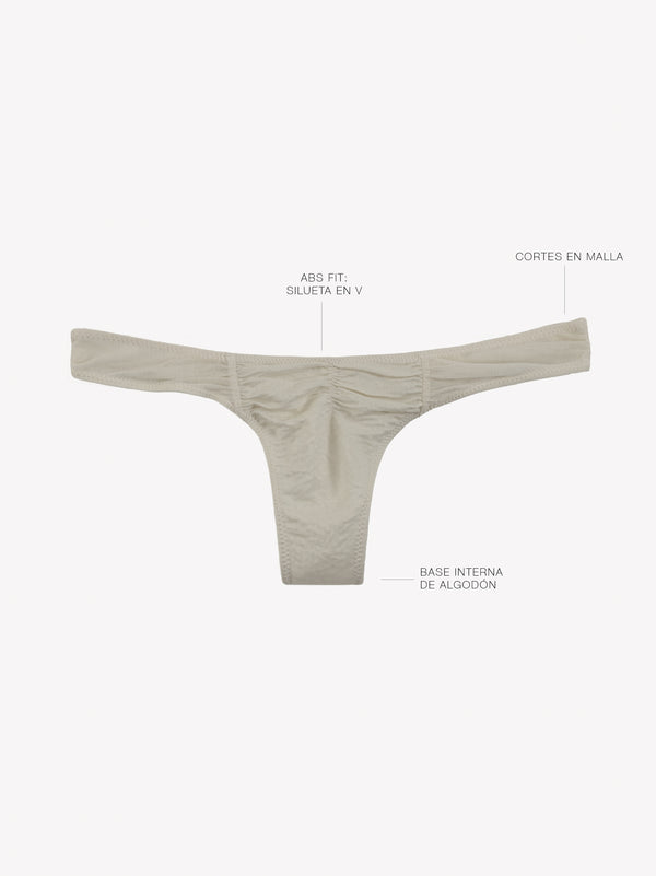 NICOLE THONG - MESH WHITE AURA