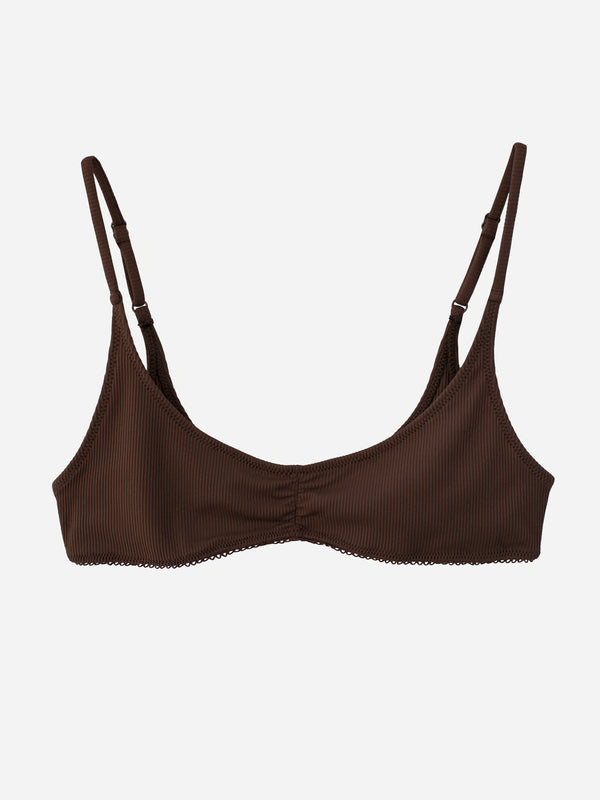 NICOLE SLEEPY TOP - BROWN