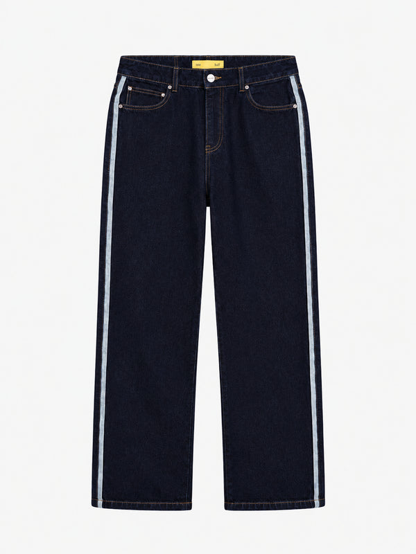 NICOLE STRAIGHT JEAN - DARK INDIGO BLUE