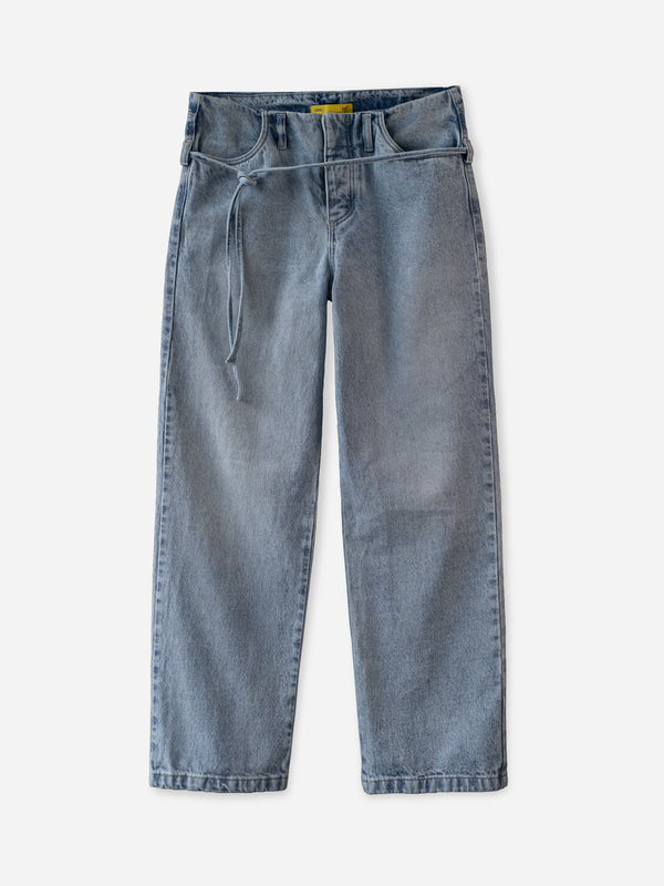 NO WAIST STRAIGHT JEAN - OLD LIGHT BLUE