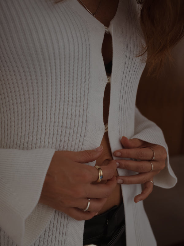 NOT SO MODEST CARDIGAN - SOFT WHITE