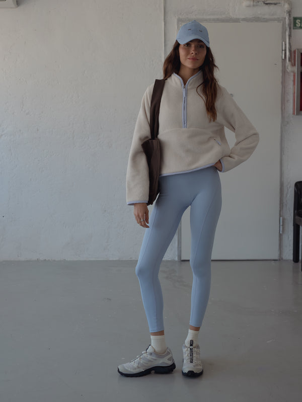 ONE HALF CAP - BABY BLUE & COCOA