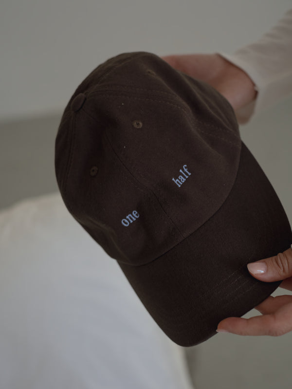 ONE HALF CAP - COCOA & BABY BLUE