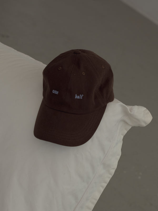 ONE HALF CAP - COCOA & BABY BLUE