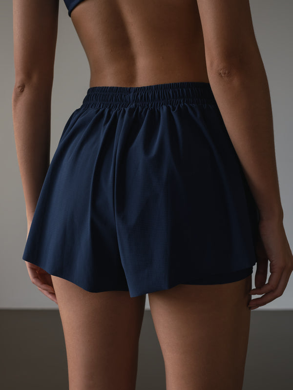 OVERLAP ACTIVE SHORTS - NAVY BLUE