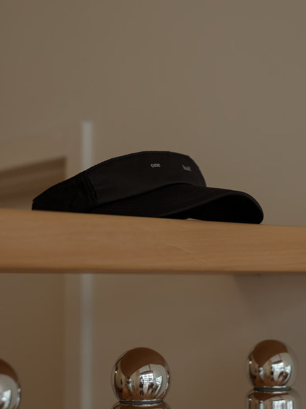 POCKET VISOR CAP - BLACK