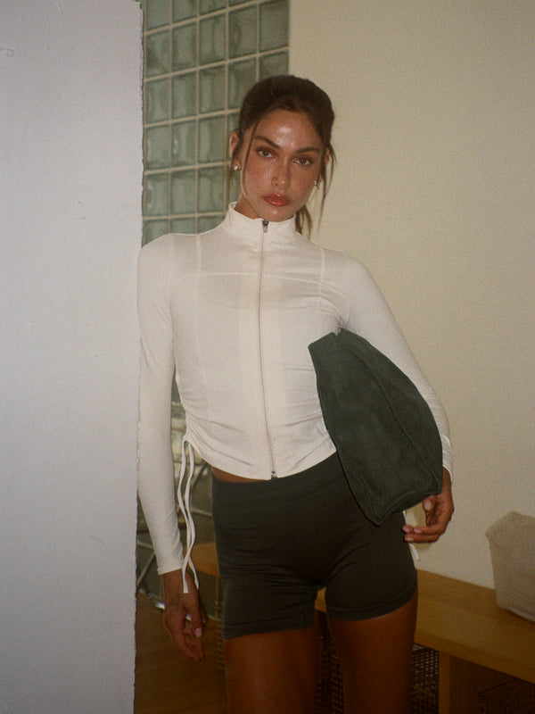 PULSE STRAP SEAMLESS TOP - PESTO