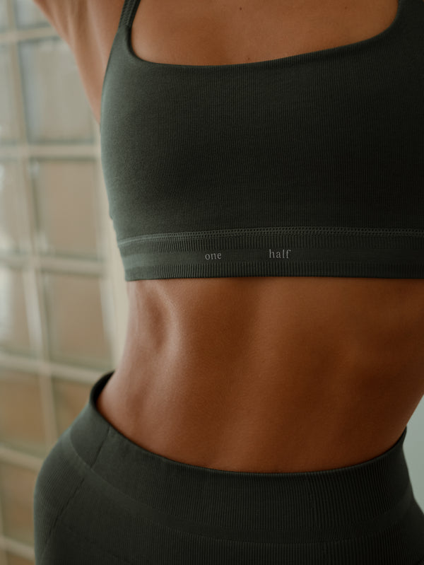 PULSE STRAP SEAMLESS TOP - PESTO
