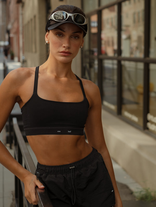 PULSE STRAP SEAMLESS TOP - SHADOW