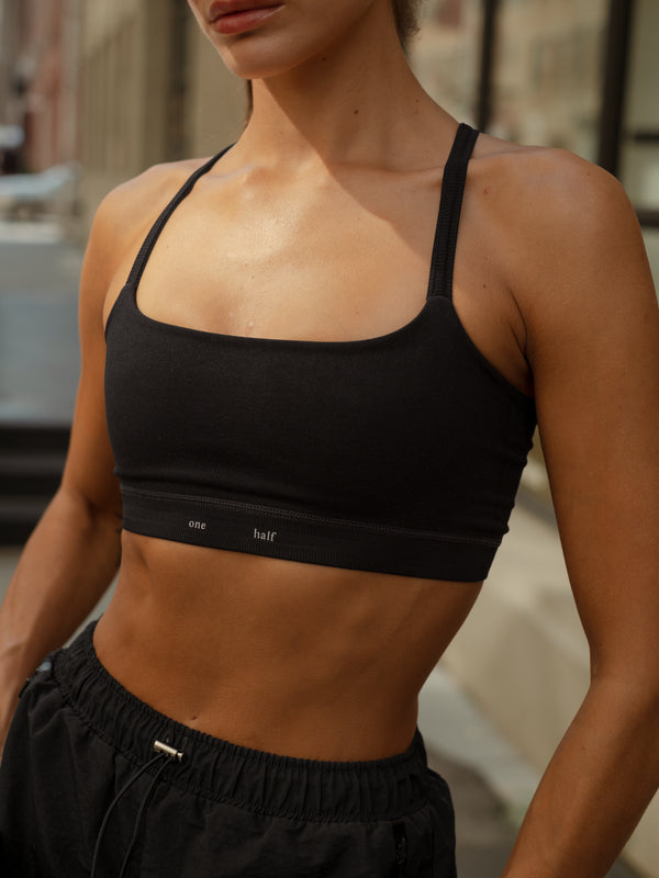 PULSE STRAP SEAMLESS TOP - SHADOW