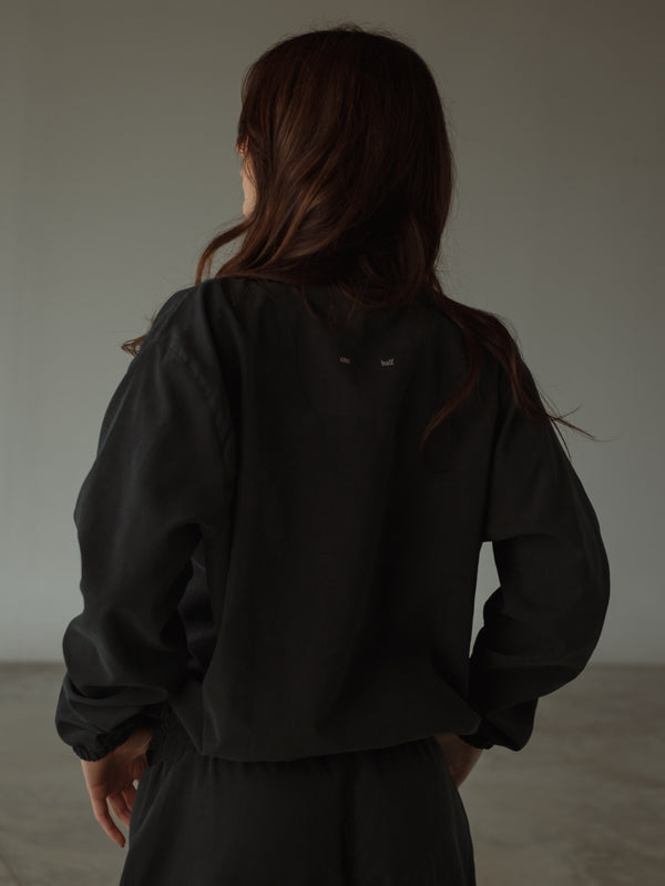 RETRO WINDBREAKER - BLACK