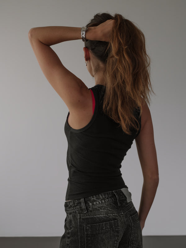 RIB SIMPLY TANK - BLACK