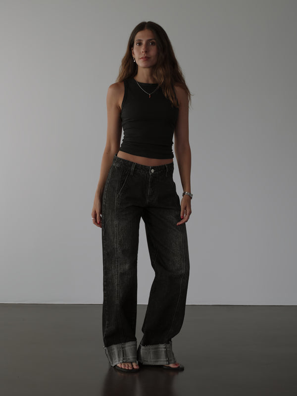 RIB SIMPLY TANK - BLACK