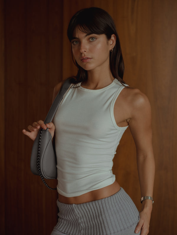 RIB SIMPLY TANK - CREAMY