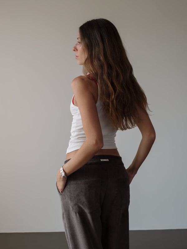 RIB SIMPLY TANK - SOFT WHITE
