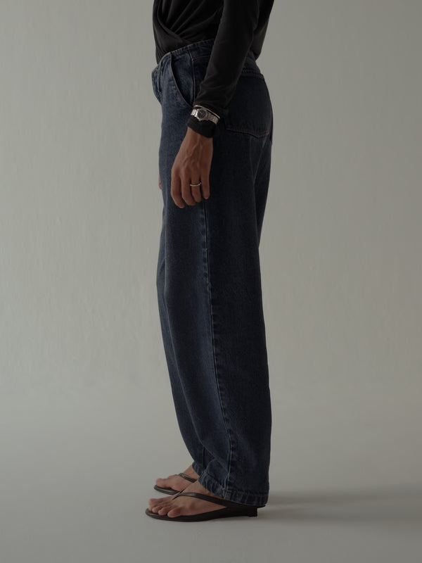 SARTORIAL BARREL JEAN - SPACE BLUE