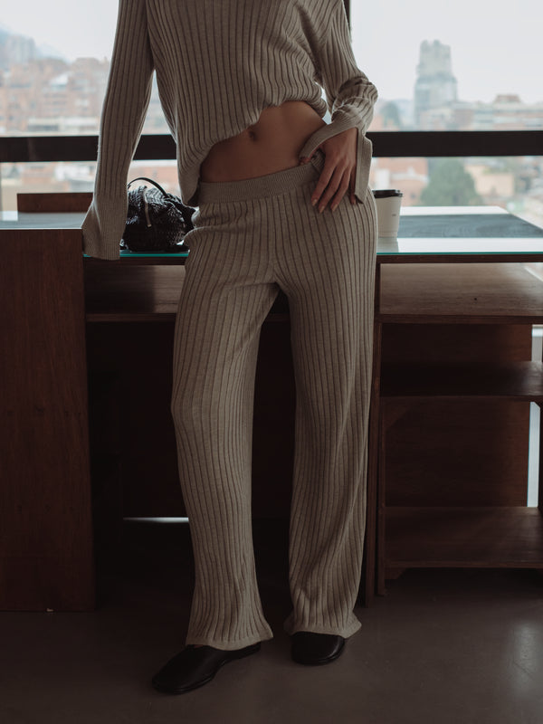 SAUNA KNIT PANTS - CHIPS