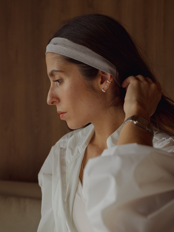 SEAMLESS HEADBAND - GRAY JASPE