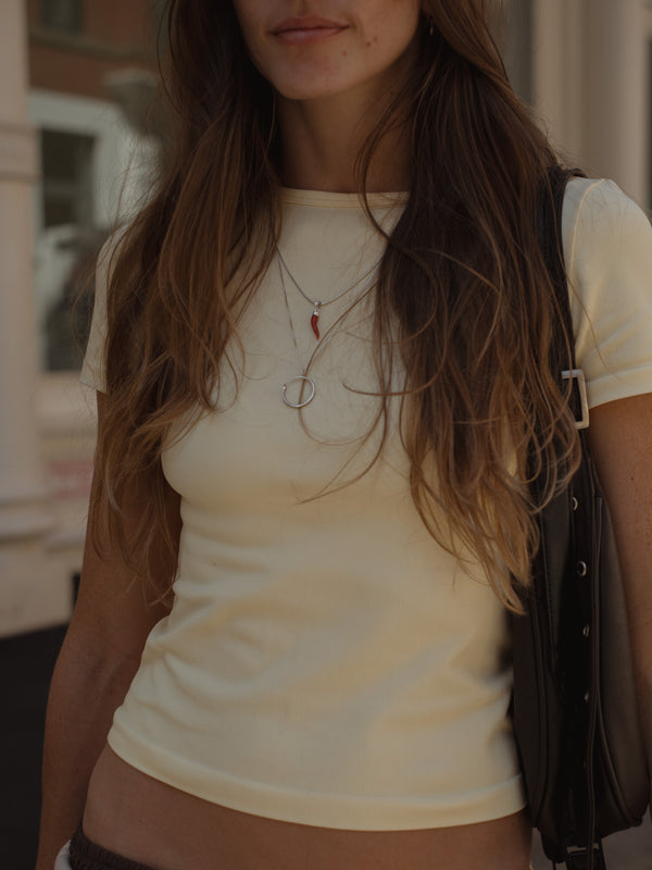 SEAMLESS SIMPLY TEE - CELESTIAL YELLOW