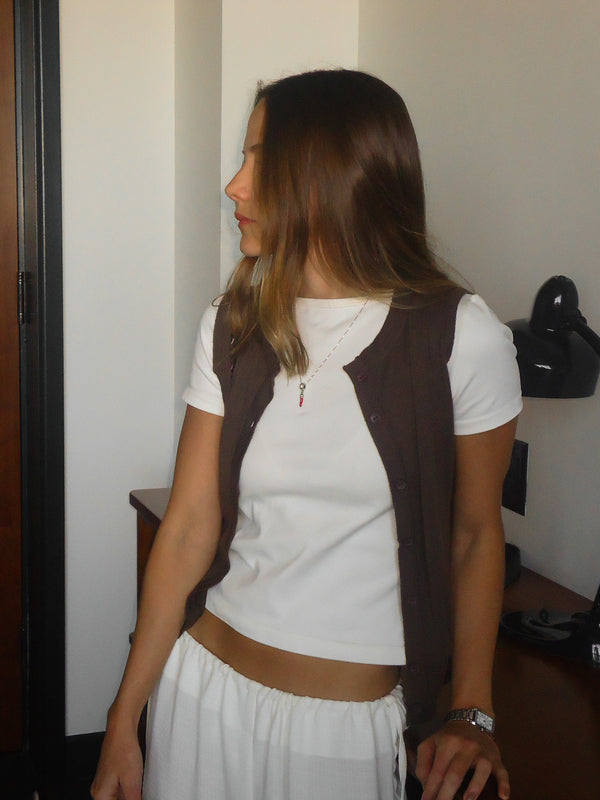 SEAMLESS SIMPLY TEE - SOFT WHITE
